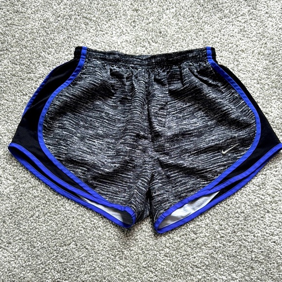 Nike Black and Purple Running Shorts - Picture 1 of 4